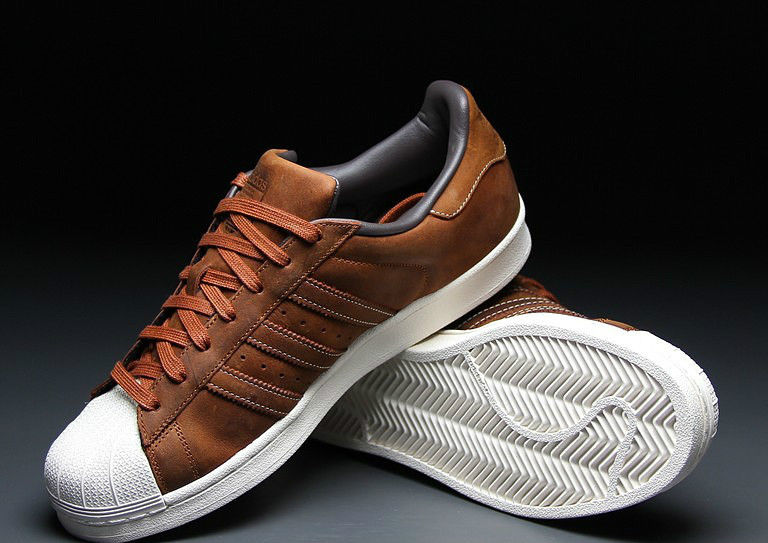 adidas superstar cuir marron